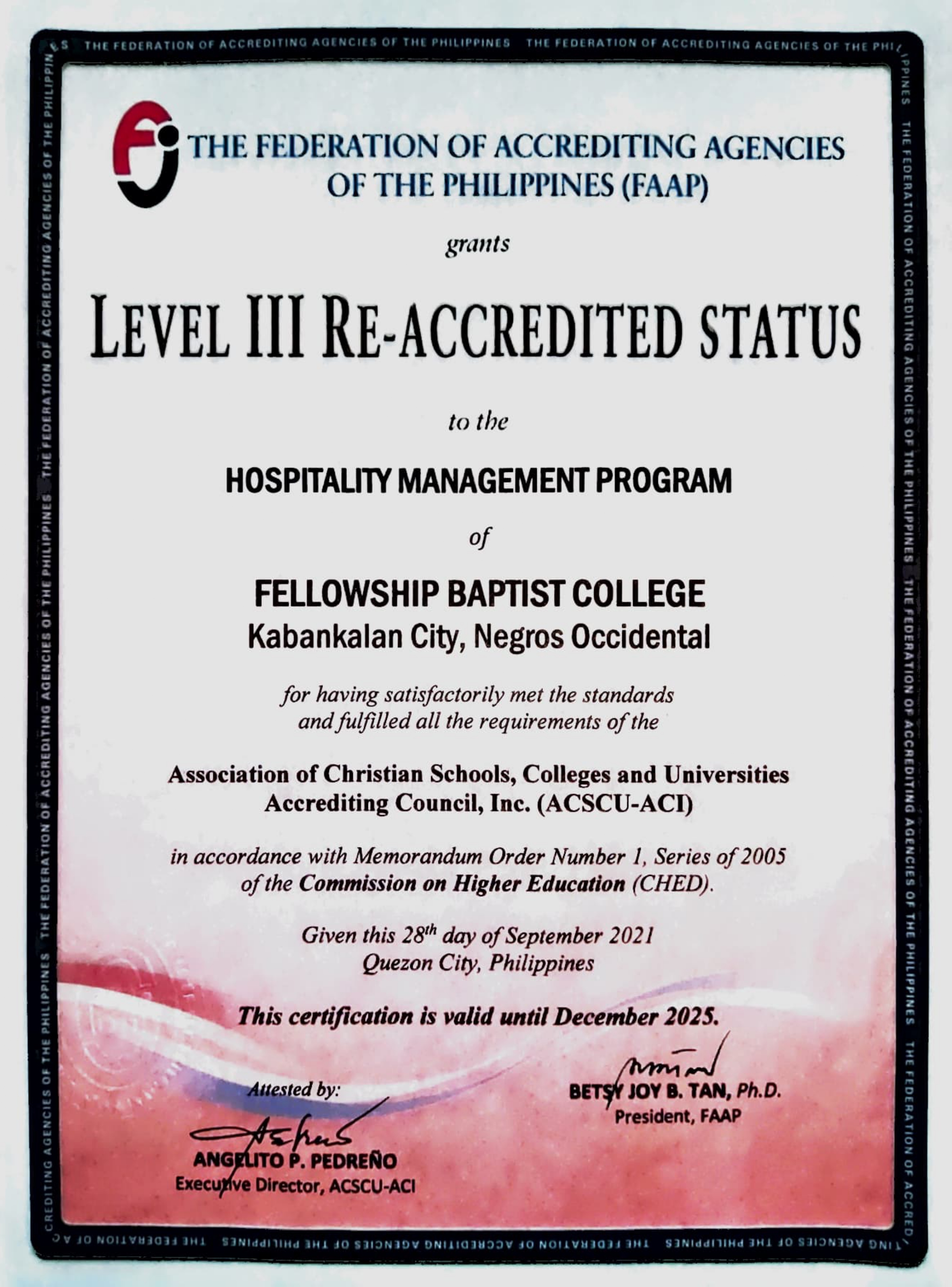 Accreditation 3